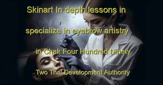 Skinart In-depth lessons in specialize in eyebrow artistry in Chak Four Hundred Ninety Two Thal Development Authority Sbm area | EyebrowTraining | EyebrowClasses | SkinartTraining-Pakistan